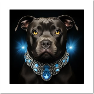 Elegant Staffy Posters and Art